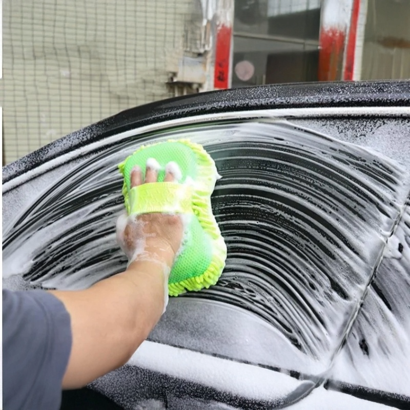 Éponge de Lavage Microfibre Haute Densité