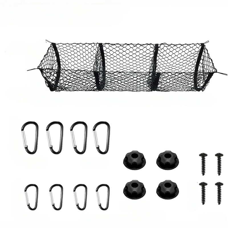 Filet de coffre 3 poches avec kit de fixation