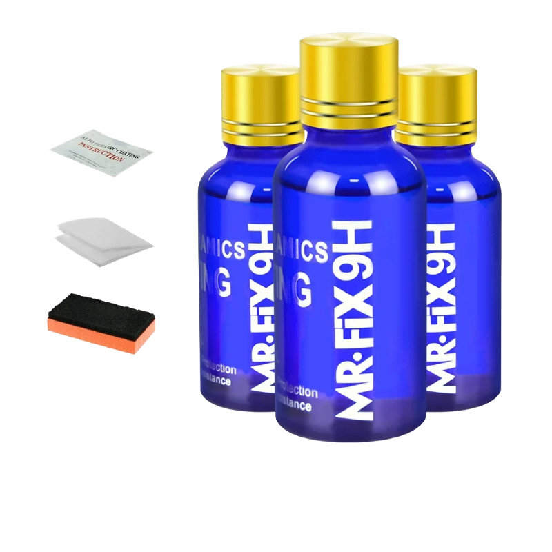 Kit céramique 9H voiture hydrophobe – 3×30 ml