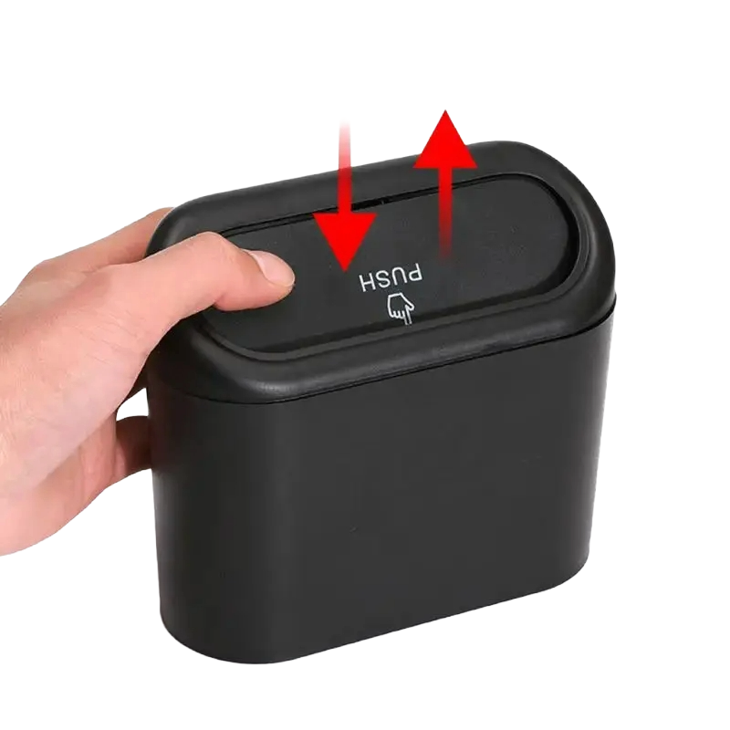 Poubelle de voiture étanche avec couvercle – ABS