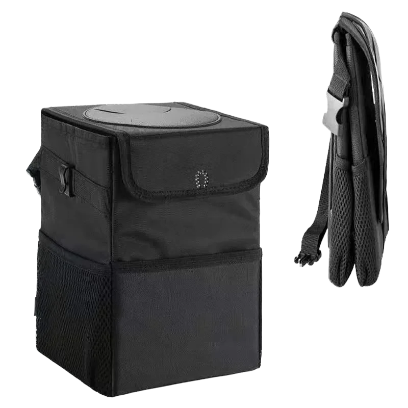 Poubelle de voiture pliable en Oxford avec poches