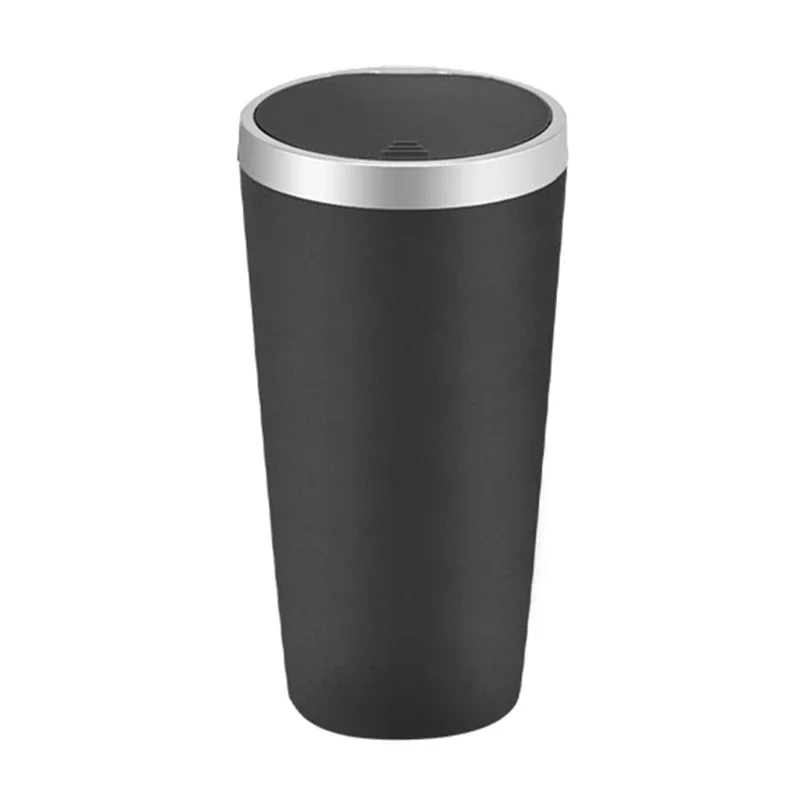 Poubelle voiture étanche à couvercle (porte-gobelet)