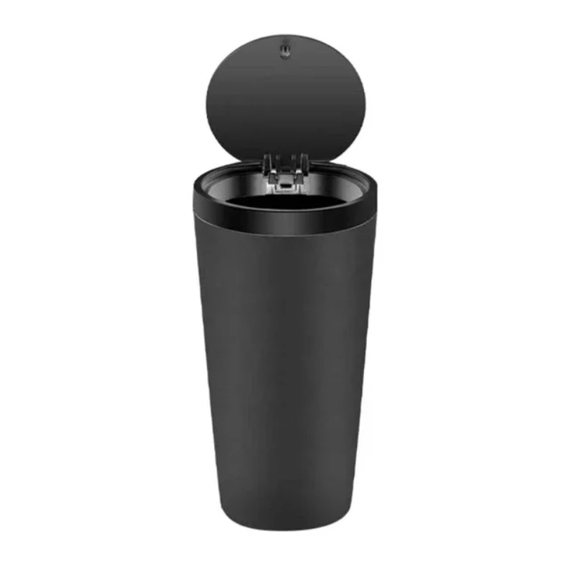 Poubelle voiture étanche à couvercle (porte-gobelet)