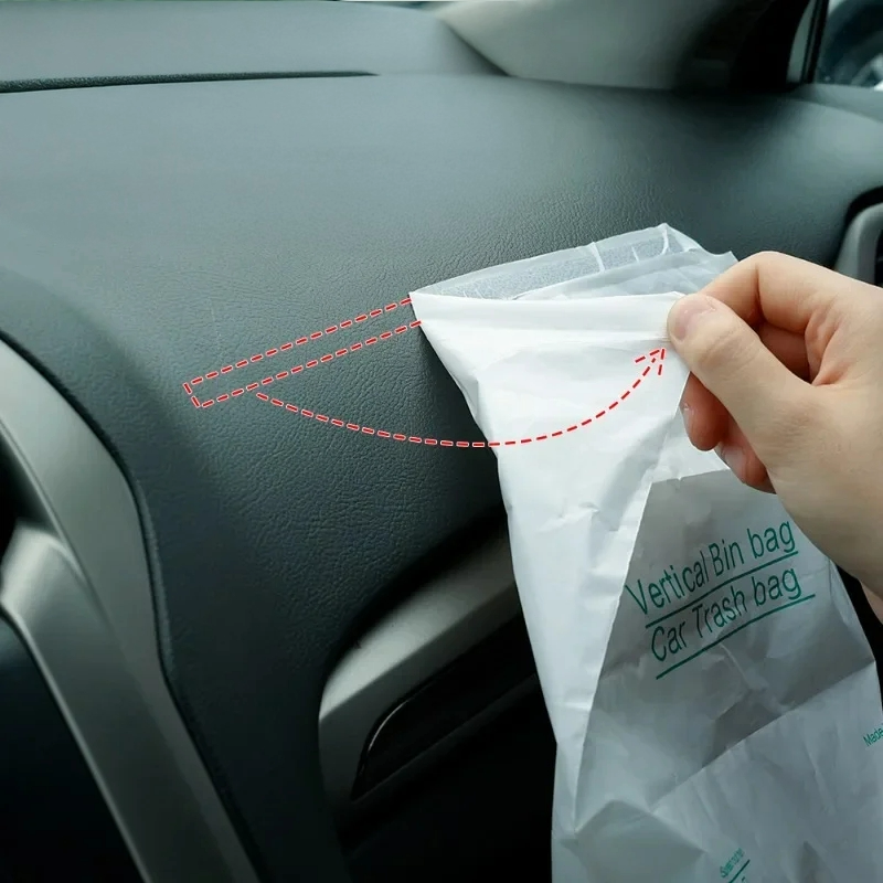 Sachets poubelle auto adhésifs 25x25 cm (x10–50)